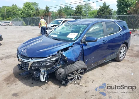 2022 Chevrolet Equinox Fwd Lt из США, поврежденный, VIN 3GNAXKEV4NL313375
